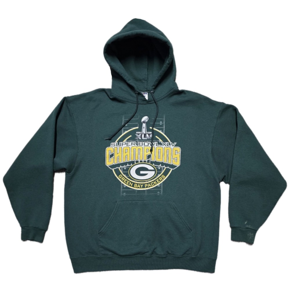 Green Bay Packers Super Bowl XLV Champions Hoodie Sz XL